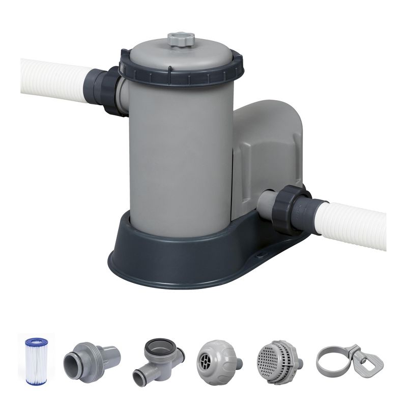 Bestway Above Ground Swimming Pool Cartridge Filter Pump GFCI, 1 of 10