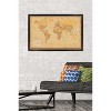 Trends International Antique World Map 2024 Framed Wall Poster Prints - 2 of 4