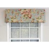RLF Home Fleurette Tailored 100% Cotton with Fully Lined 3" Rod Pocket Valnance for Windows 50" x 14" Mist - 2 of 4