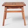 Slatted Chevron Acacia Wood Patio Coffee Table - Saracina Home - 4 of 4