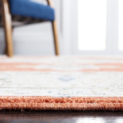 Sierra Ivory and Rust Hand-knotted Wool Area Rug