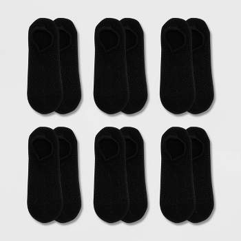 Women's 6pk Low Cut Socks - A New Day™ Black 4-10 : Target