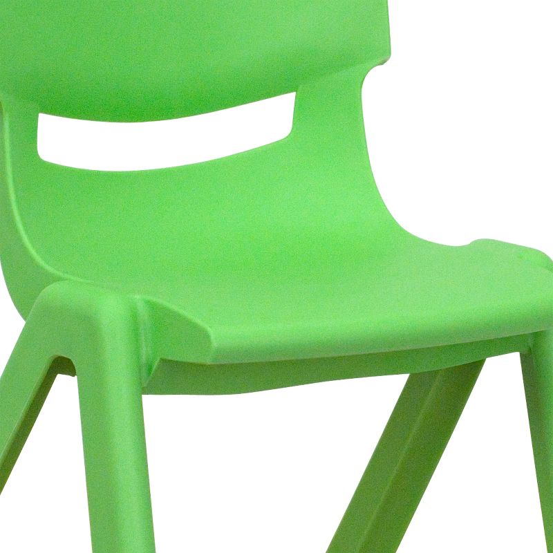 Flash Furniture 2 Pack Plastic Stackable School Chair with 12" Seat Height, 5 of 11