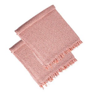 Sapphtopaz 50x60" Decorative Cotton Throw Blanket with Tassels, 2-Pack Decorative Recycled Cotton Accent Blanket, Lightweight Blanket for Bed, Couch - 1 of 4