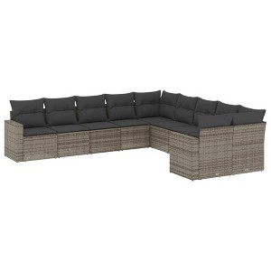 vidaXL Garden Sofa Set Grey - 1 of 4