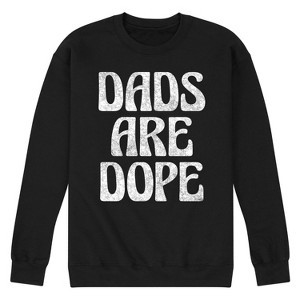 Men's - Instant Message - Dads Are Dope Graphic Fleece Sweatshirt - 1 of 4