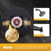 WOWOW Single Handle 5-Spray Tub and Shower Faucet 1.8 GPM with High Pressure Showerhead Valve Included - 4 of 4