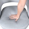 Okak Luxury 360 Degree Accent Swivel Chair with Comfy Velvet Upholstery Solid Wood Stylish Armchair for Living Room Office Lounge - 3 of 4