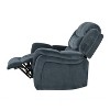 Manual Reclining Chair, Comfy Plush Recliner Chair with Foldable Footrest, Rocking Recliner Chair for Living Room, Bedroom, Home Office, Small Space - 3 of 4