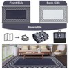 Outdoor Rug - Waterproof Picnic Mat, Non-Slip Camping Carpet for Beach, RV (Blue) - 4 of 4