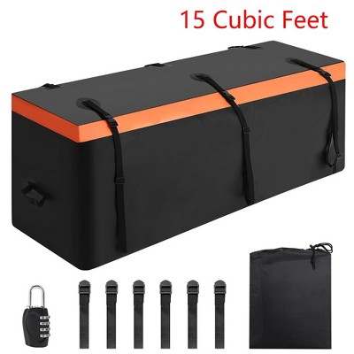 15 Cu.Ft. Hitch Bag Box Travel Cargo Luggage Carrier Waterproof Universal Fit With Lock