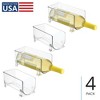 iDesign Stackable Holder for Water or Wine Bottles, Set of 4, Clear, Made in USA - 2 of 4