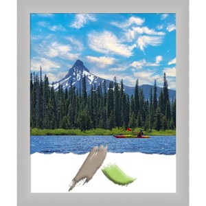 Amanti Art Low Luster Silver Wood Picture Frame - 1 of 4
