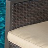 SKRAN Outdoor Wicker Bar Stools,Barstool Set with back and sides, Barstool with iron and aluminum Set of 2 for Patio, Garden, Outdoor(Multi Brown) - 4 of 4