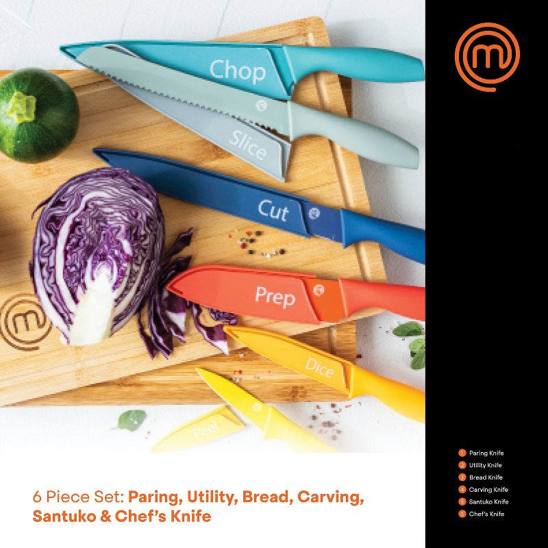 MasterChef® 12-Piece Colored Knife Set with Logo, 5 of 11