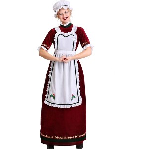 HalloweenCostumes.com Women's Mrs. Claus Holiday Costume - 1 of 3