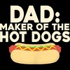 Men's Design By Humans Dad Maker Of The Hotdogs By MeowShop T-Shirt - 2 of 2