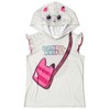 Gabby's Dollhouse Pandy Paws Girls Hooded Tank Top and Dolphin Shorts Outfit Set Toddler - image 3 of 4