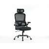 TiramisuBest Ergonomic Black Mesh Office Chair with Adjustable Lumbar, Headrest & 3D Armrests, Tilt Function - 2 of 4