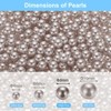 Unique Bargains No Hole ABS Round Faux Pearl for Vase Fillers DIY Home Decoration 1000 Pcs - 2 of 4