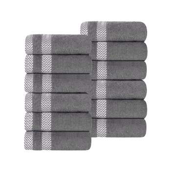 Cotton Medium Weight Face Towel Washcloth Set of 12 by Blue Nile Mills
