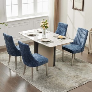 NicBex Set of 2 Upholstered Dining Chairs,Armless Chairs with Solid Wood Legs,Accent chair for Home,Kitchen,Living Room,Restaurant - 1 of 4