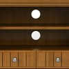 60" Wood TV Media Stand with Cord Management, Tempered Glass Doors and Bottom Drawers for Living Room and Bedroom - 4 of 4