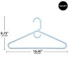 Racxily 5 pack Plastic Adult Hangers for Heavier Clothing, Arctic White - 2 of 4