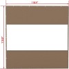 Maggift Curtain panels Outdoor Clear Curtain, Waterproof, UV-Resistant, with Rustproof Grommets for Pergola, Graden, Brown, 118.9"*118.9"*1" - 2 of 4