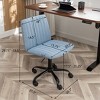 NicBex Adjustable Height Armless Home Office Chair with Wheels for Work Study Vanity - 3 of 4