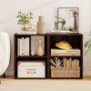 Tangkula 2-Tier Storage Night Stand Open Display Shelf MDF End Table - 4 of 4