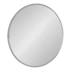 30" Caskill Round Wall Mirror Silver - Kate & Laurel All Things Decor