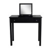 Vanity Table Set With Flip-Top Mirror, 2 Drawers Makeup Vanity Set for Bedroom Dressing Jewelry Storage - 2 of 4
