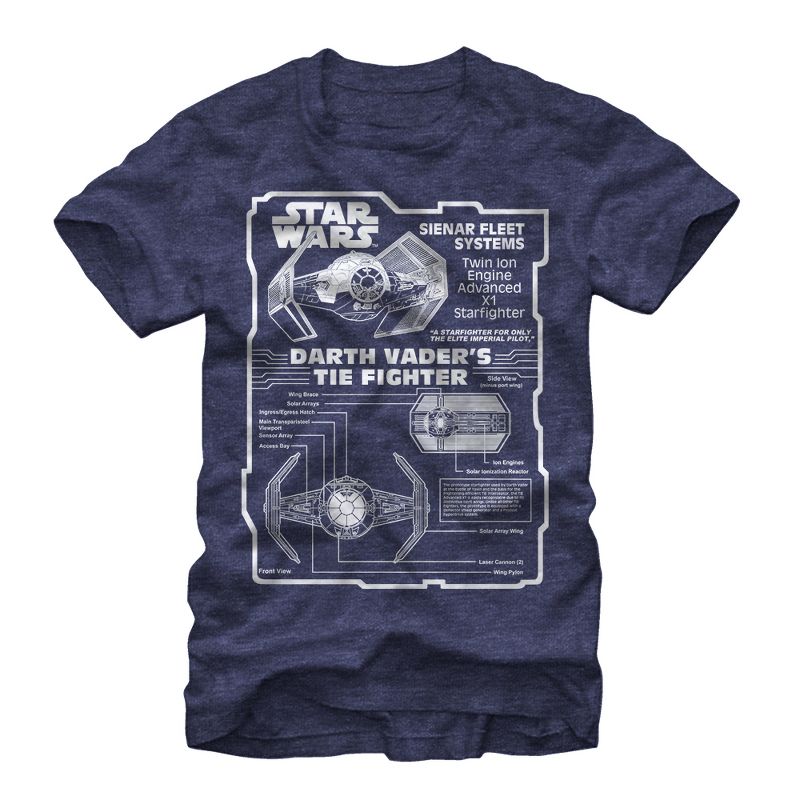 Men's Star Wars TIE Advanced T-Shirt, 1 of 4