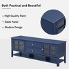 ORRD 60'' TV Stand with Storage, Modern Media Console for Living Room | Multi-Functional Entertainment Center, Dustproof & Stylish（Grey） - 4 of 4