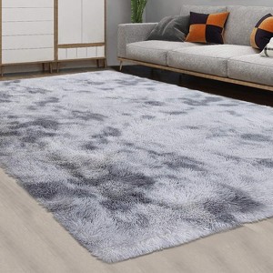 Shaggy Area Rug Modern Indoor Plush Fluffy Rugs Soft and Comfy Velvet Faux Fur Carpet Rugs for Bedroom Living Room Nursery - 1 of 4