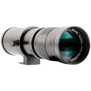 Ultimaxx 420-800mm f/8.3-16 Super HD Manual Telephoto Zoom Lens - Black - 1 of 4