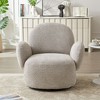 CAVINAS Polyester Swivel Accent Chair with Mid-Height Backrest,Upholstered Swivel Living Room Chair,Reading Chairs for Living Room - 2 of 4