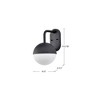 Nuvo Lighting Atmosphere 1 - Light Lantern in  Matte Black - 4 of 4