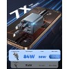 Itopfox 5-in-1 Retractable Car Charger with 84W Fast Charging Cables, Compatible with iPhone 17/16/15/14/13/12/11, Galaxy, Pixel Ultra-Compact Design - 2 of 4