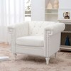 NicBex Velvet Accent Chair,Upholstered Living Room Chairs with Mid-Height Backrest and Gourd Shaped Wood Leg,Accent Chairs for Living Room - 2 of 4