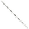 Black Bow Jewelry Polished Stainless Steel Sideways Cross Link Bracelet, 8 Inch - 2 of 4