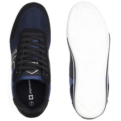 Alpine Swiss Liam Men’s Casual Shoes | Suede Trim Fashion Sneakers | Low Top Lace Up Stylish Tennis Shoes BLK 15 — фото 5