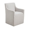 Slipcover Dining Arm Chair with Casters - 3 of 4