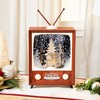 Northlight LED Lighted Musical Snowing Reindeer TV Set Christmas Decoration - 12" - image 2 of 4