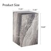Maggift Patio End Tables, Texture Design Coffee Table for Living Room, Patio, Bedroom, Gray, 11.8"*11.8"*19.6" - 2 of 4
