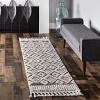 Nuloom Journey Shaggy Checkered Tiles Tassel Indoor Area Rug - 2 of 4