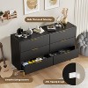 TackView Fluted Dresser with Drawers - Wooden Chest with Metal Handle & Feet for Bedroom, Living Room & Hallway - 2 of 4