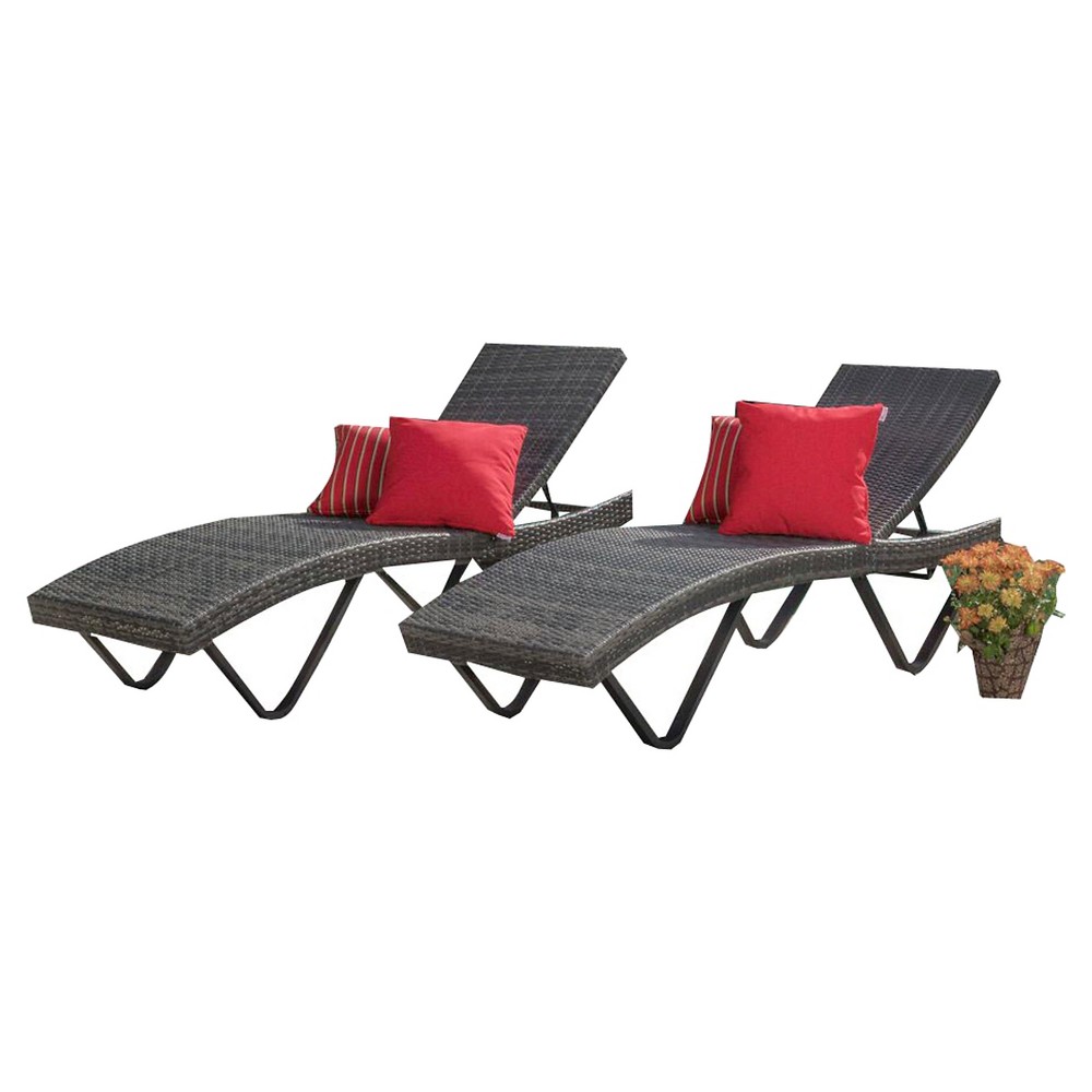 Christopher Knight Homesan Marco Set Of 2 Wicker Patio Chaise Lounge Gray Christopher Knight Home Dailymail