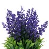 Unique Bargains Artificial Plants Lavender Plant in Pot Plastic 3.07"x3.07"x7.48" 1 Pc - 4 of 4